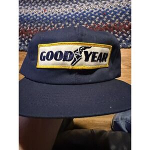 Vintage Goodyear Patch Snapback Full Foam Trucker Hat Cap 70s 80s USA Swingster
